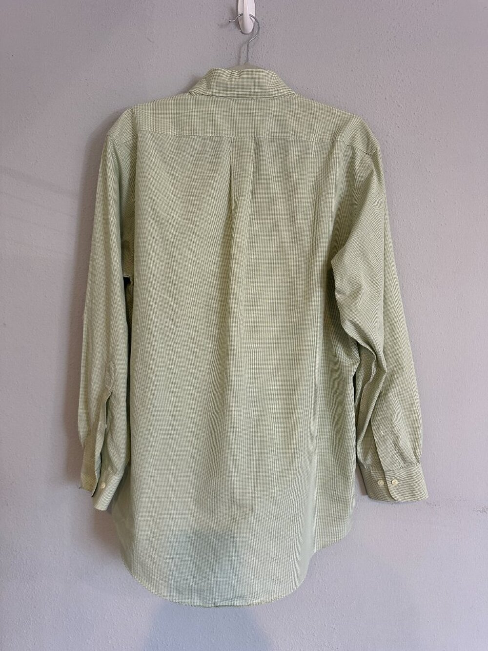 Brooks Brothers Shirt Mens XL Green Button Down Check Non Iron Classic Preppy - Picture 6 of 8